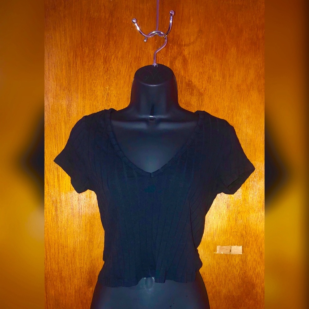 Black Charlotte Russe crop top